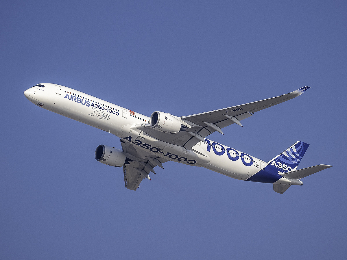 Airbus A350 na Dubai Airshow, ilustrační foto