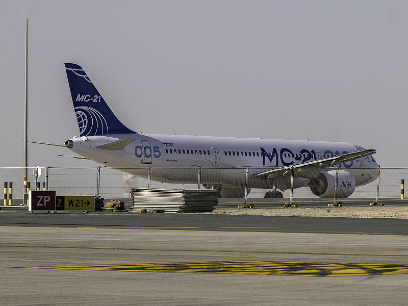 Letadlo MC-21 na Dubai Airshow 2021