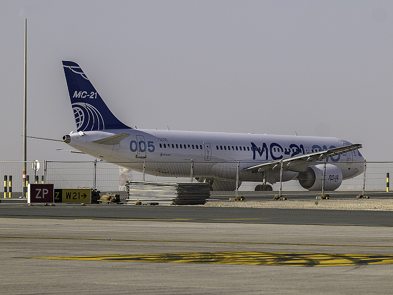 Letadlo MC-21 na Dubai Airshow 2021