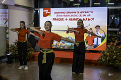 Ceremoniál VietJet na Letišti Praha