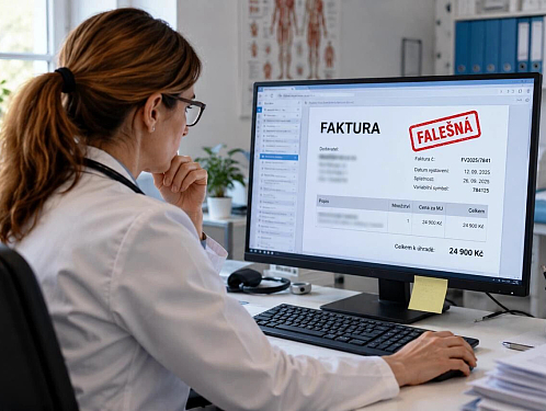 Podvodná faktura zaměřená na služby pro lékaře