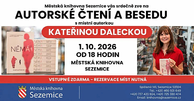 Autorské čtení a beseda s Kateřinou Daleckou