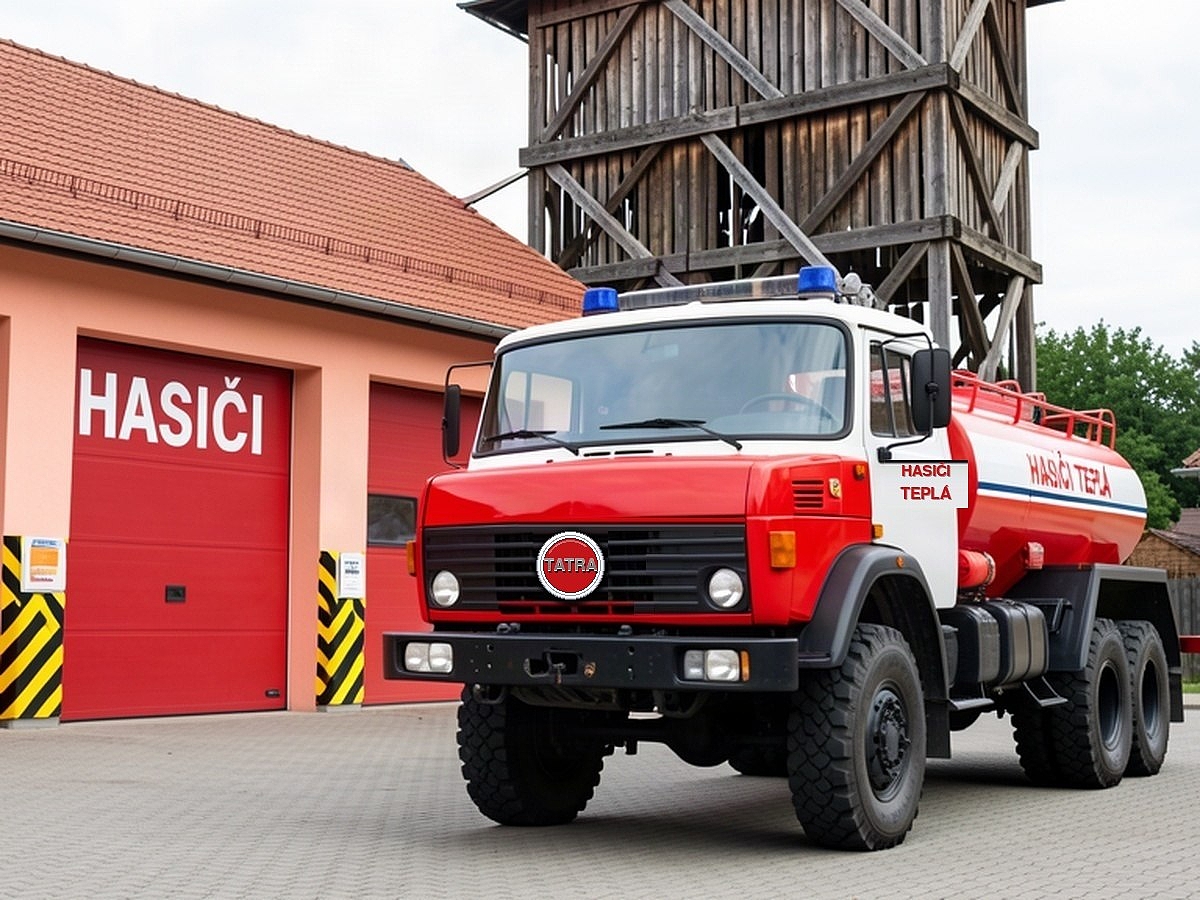 Město Teplá posiluje požární bezpečnost, dobrovolní hasiči získávají cisternovou Tatru